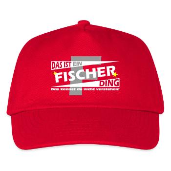 Fischer Ding - Kinder Basecap - Rot - Vorne