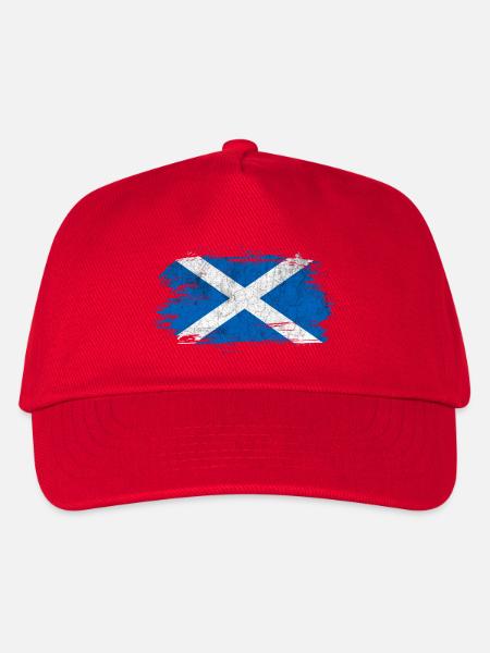 Schottland Vintage Flagge - Kinder Basecap - Rot