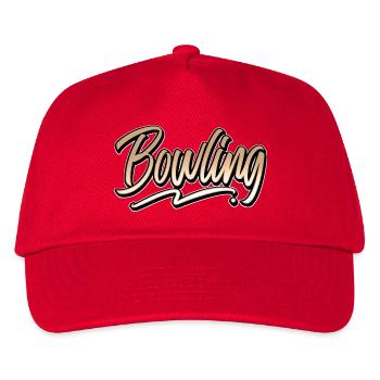 Bowling - Kinder Basecap - Rot - Vorne
