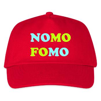 NOMO FOMO Neon Pop - Kinder Basecap - Rot - Vorne