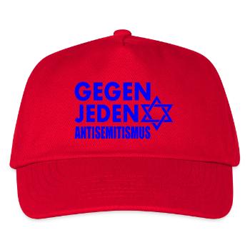 Gegen jeden antisemitismus - Kinder Basecap - Rot - Vorne
