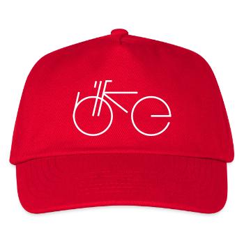 Bike Type white - Kids’ Baseball Cap - red - Front