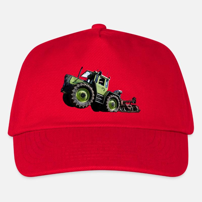 Grüner Traktor MB trac 1300 Hochstarter - Kinder Basecap - Rot