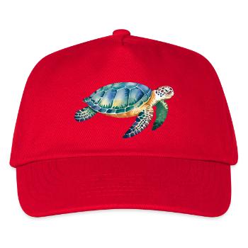 Sea Turtle Animal Lover - Kids’ Baseball Cap - red - Front