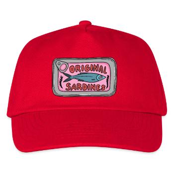 Original Sardines Can Pop Art Design - Kids’ Baseball Cap - red - Front