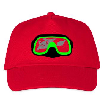 Diving goggles - Kids’ Baseball Cap - red - Front