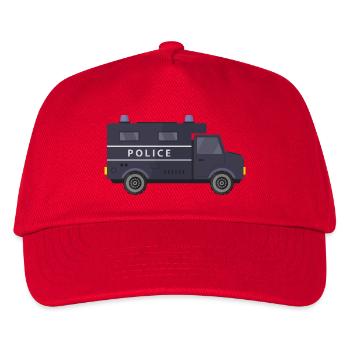 Fourgon de police - Casquette de baseball Enfant - rouge - Devant