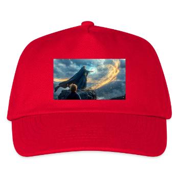 Merlin and Arthur Lead the Knights - Kids’ Baseball Cap - red - Front