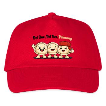Pel One, Pel Two, Pelmany – Pelmeni Freunde - Kinder Basecap - Rot - Vorne