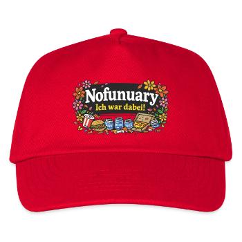 Nofunuary - Kinder Basecap - Rot - Vorne