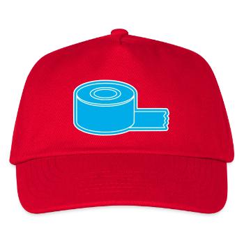 Adhesive Tape Roll Outline - Kids’ Baseball Cap - red - Front
