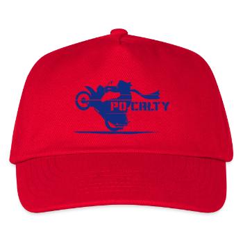PO CAŁTY - Kinder Basecap - Rot - Vorne