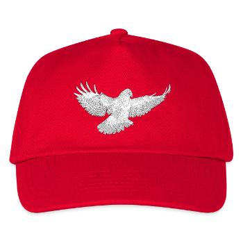 Art de silhouette de l’oiseau de proie en vol - Casquette de baseball Enfant - rouge - Devant