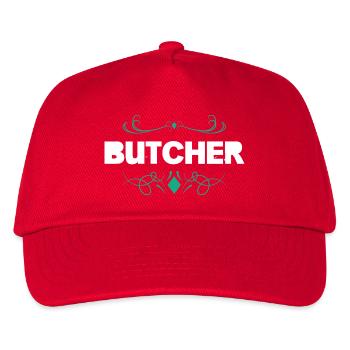 Police vintage à flair boucher - Casquette de baseball Enfant - rouge - Devant