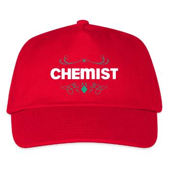 Chemist Ornament Design - Kinder Basecap - Rot - Vorne