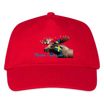 Meine Therapie Schwedenmoose - Kinder Basecap - Rot - Vorne