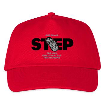 Ein kleiner Schritt - Kinder Basecap - Rot - Vorne