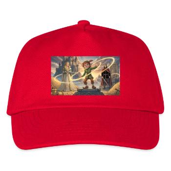 Rumpelstiltskin Spins Straw Into Shining Gold - Kinder Basecap - Rot - Vorne