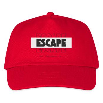 Flucht aus der Realität Retro Typo - Kinder Basecap - Rot - Vorne