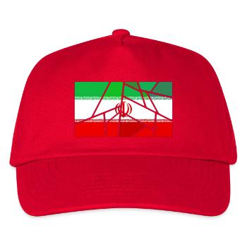 Flagge Iran - Kinder Basecap - Rot - Vorne