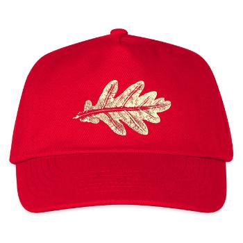 Eichenblatt / Blatt Eiche - Botanisch - Kinder Basecap - Rot - Vorne