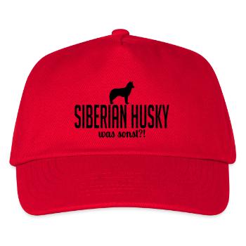 SIBERIAN HUSKY what else - Kids’ Baseball Cap - red - Front