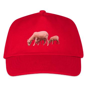 sheep - Kids’ Baseball Cap - red - Front