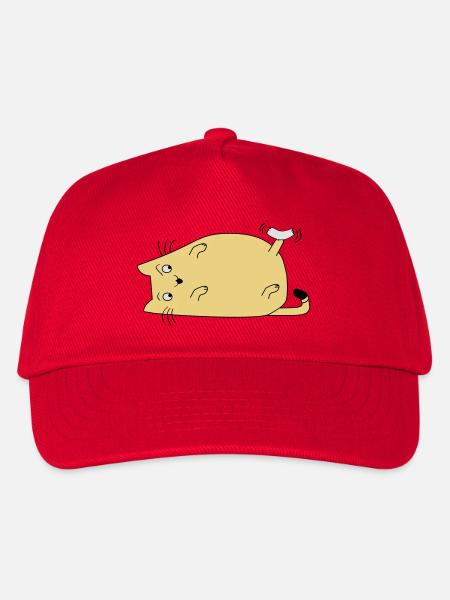 Cat with tape - Kids’ Baseball Cap - red