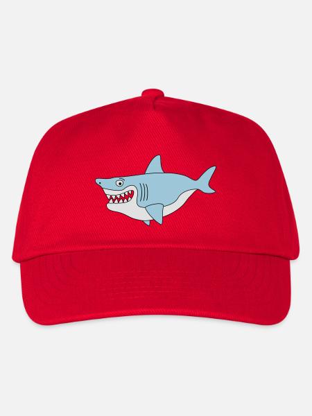 Shark smile - Kids’ Baseball Cap - red