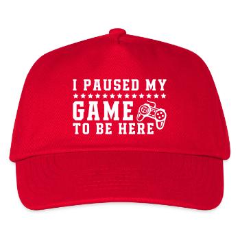 Jeu à être ici - Casquette de baseball Enfant - rouge - Devant
