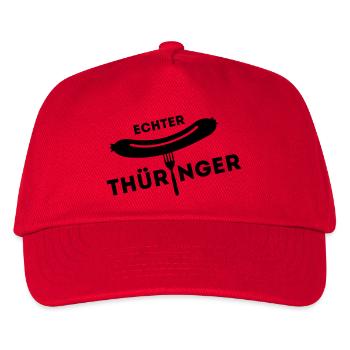 Real Thuringia - sausage fork - Kids’ Baseball Cap - red - Front
