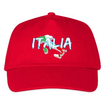 Italy Edo white boot - Kids’ Baseball Cap - red - Front