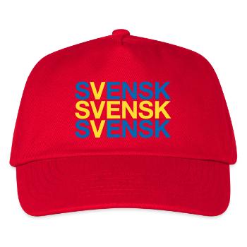 SVENSK Swedish Flag I'm Swedish - Kids’ Baseball Cap - red - Front