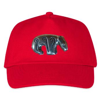Kalevala silver bear - Kids’ Baseball Cap - red - Front