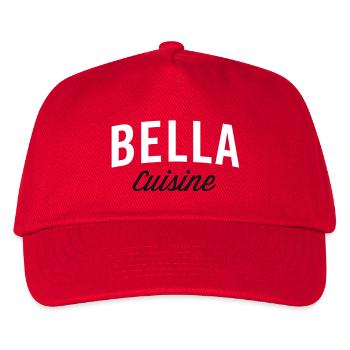Bella Kitchen Typografie - Kinder Basecap - Rot - Vorne