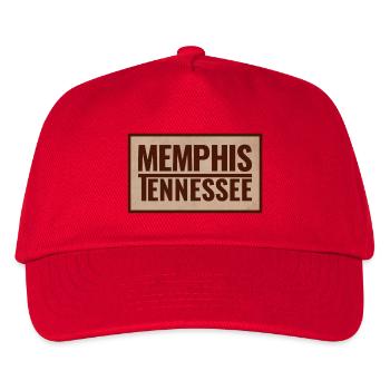 Memphis Tennessee Vintage Schild - Kinder Basecap - Rot - Vorne