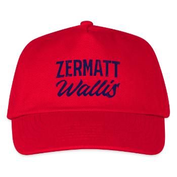 Zermatt Valais Alpine Script - Kids’ Baseball Cap - red - Front