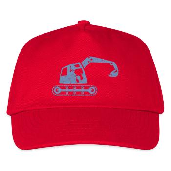 Excavatrices, opérateurs d’excavatrices, opérateurs d’équipement de construction – - Casquette de baseball Enfant - rouge - Devant