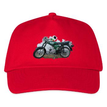 Moped - Kinder Basecap - Rot - Vorne