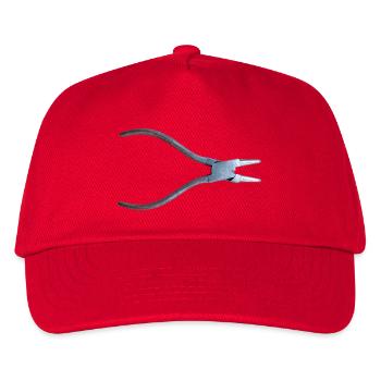Alte Zange Illustration - Kinder Basecap - Rot - Vorne