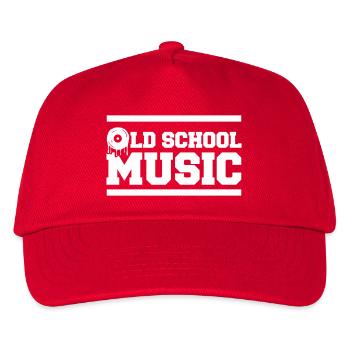 Old School Music - Kinder Basecap - Rot - Vorne
