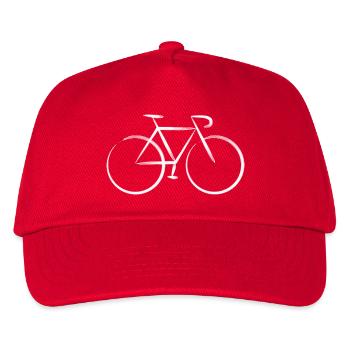 Wasserzeichen Fahrrad - Kinder Basecap - Rot - Vorne