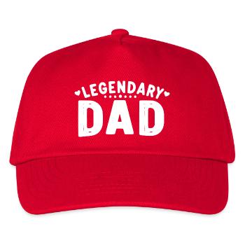 Legendary Dad - Kids’ Baseball Cap - red - Front