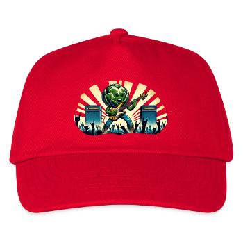 Salat voller Rock'n'Roll - Kinder Basecap - Rot - Vorne