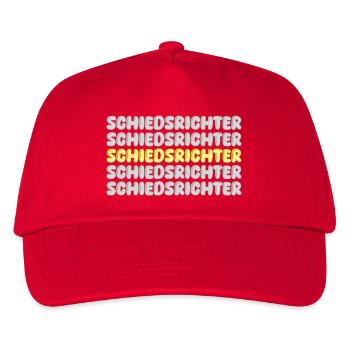 Schiedsrichter - Kinder Basecap - Rot - Vorne