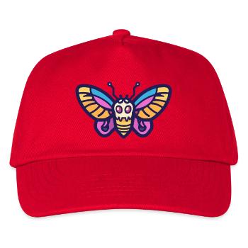 Schmetterling Halloween Zombie - Kinder Basecap - Rot - Vorne