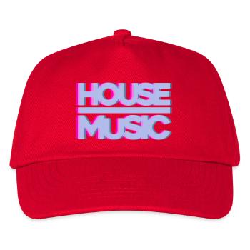 House Music EDM Glow - Kids’ Baseball Cap - red - Front