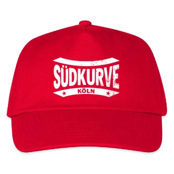 Köln Stadion Südkurve Hoodie, Stolz & Leidenschaft - Kinder Basecap - Rot - Vorne