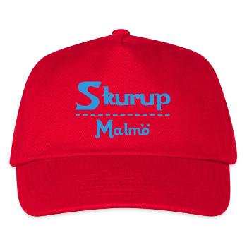 Skurup – Malmö Sky Blue Design - Kids’ Baseball Cap - red - Front