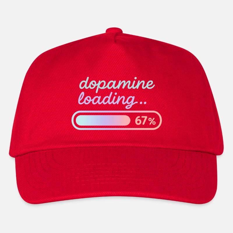 Dopamin-Ladepastellgradient - Kinder Basecap - Rot